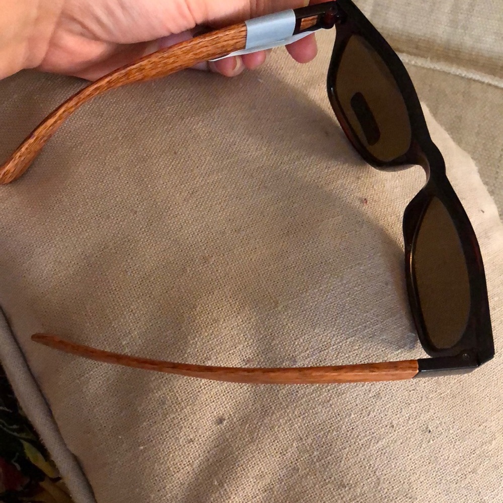 Faux wood glasses